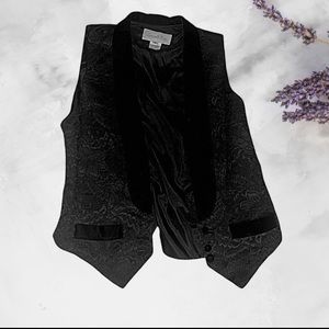 Silk tuxedo vest